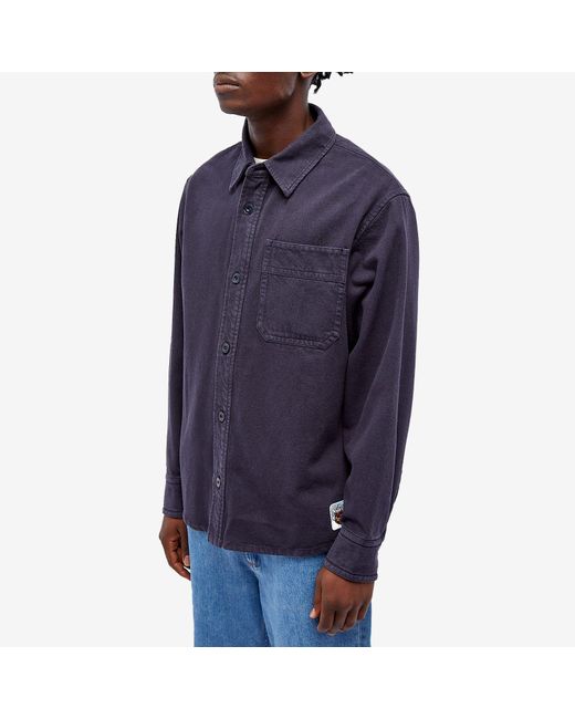 A.P.C. Blue End. X 'Coffee Club' Basile Overshirt for men