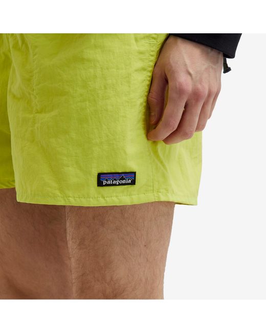 Patagonia Yellow Baggies 5" Shorts Phosphorus for men