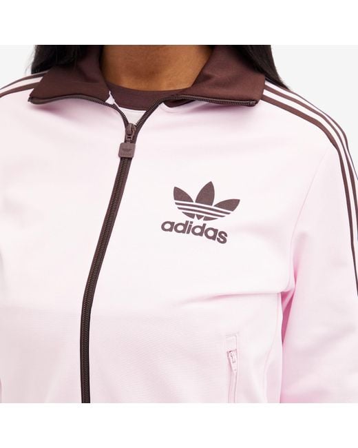 adidas Beckenbauer Track Top in Pink | Lyst