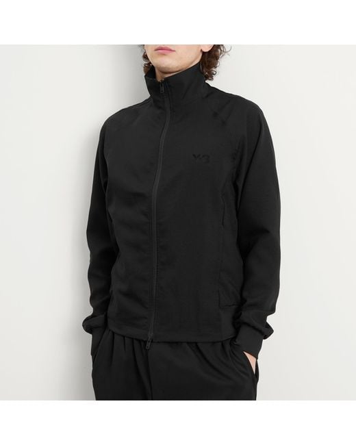 Y-3 Black Three Stripe Track Top for men