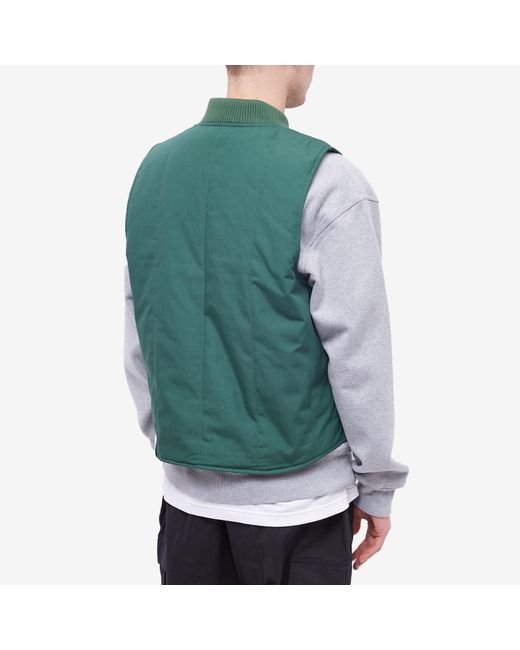 Neighborhood Padded Work Vest in Green for Men | Lyst