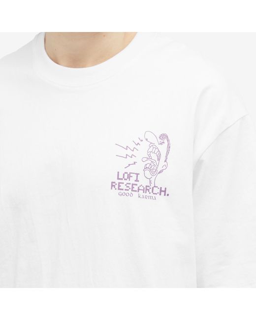 LO-FI White Good Karma T-Shirt for men
