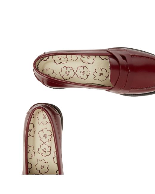 Duke & Dexter Brown Wilde Burgundy Penny Loafer