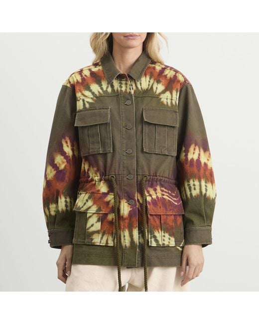 ALÉMAIS Green Marilyn Denim Jacket