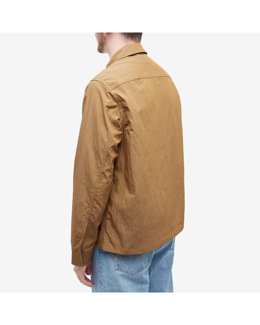 Fred Perry Brown Zip Overshirt for men