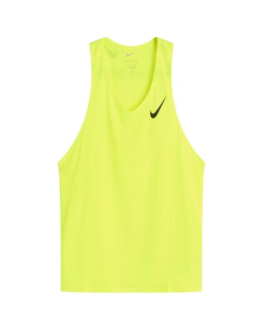 nike yellow singlet