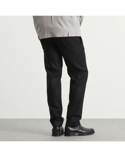 Maison Margiela Black Wool Tailored Trousers for men