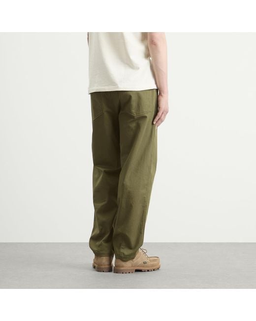 Universal Works Green Twill Fatigue Pant for men
