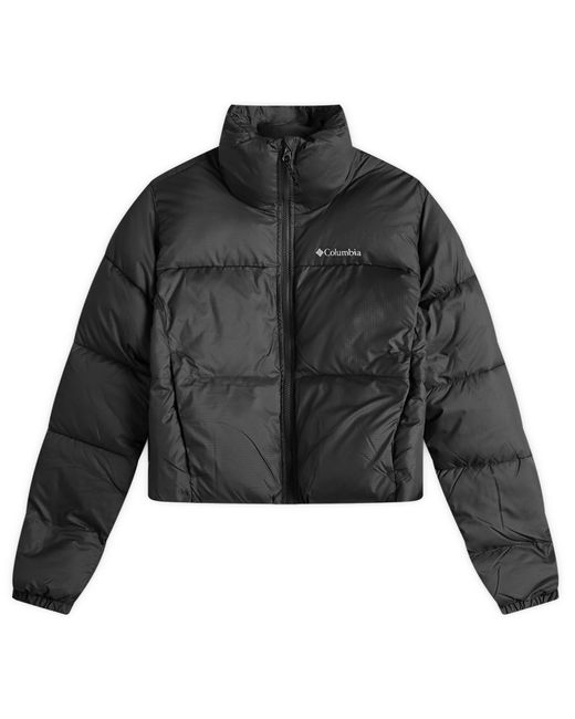 Columbia Black Cropped Puffer Jacket