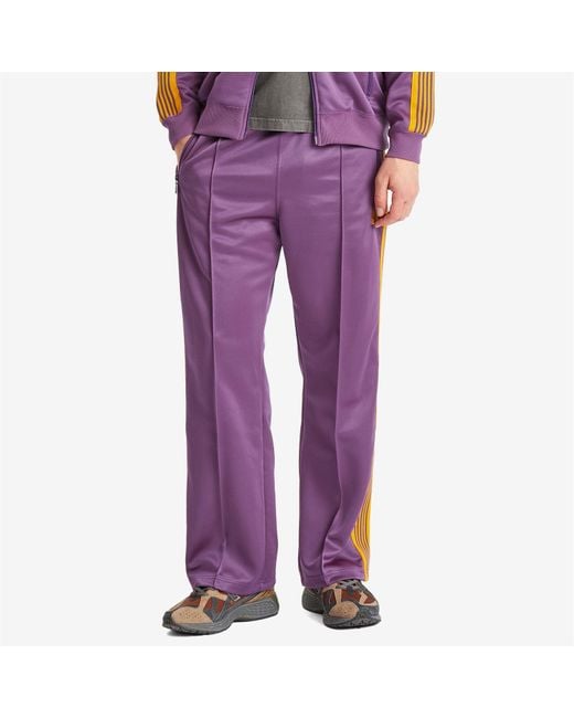 Needles Purple Poly Smooth Track Pant for men