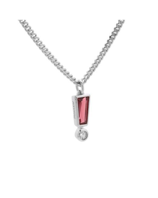 Miansai Metallic Exclamation Point Pendant Necklace for men