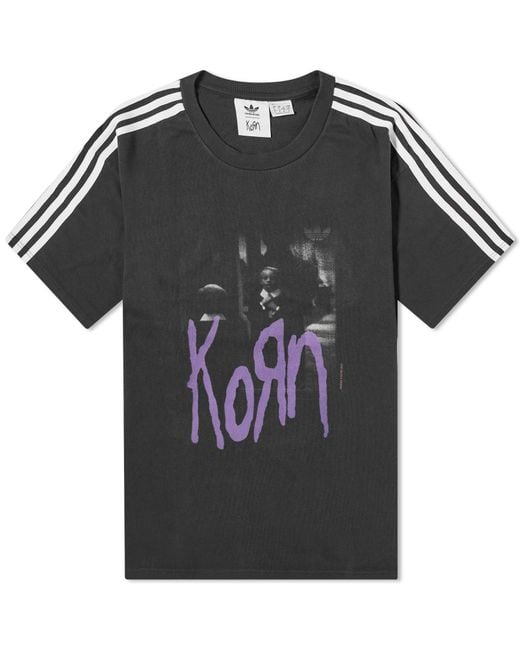 Adidas Black X Korn Graphic T-shirt for men