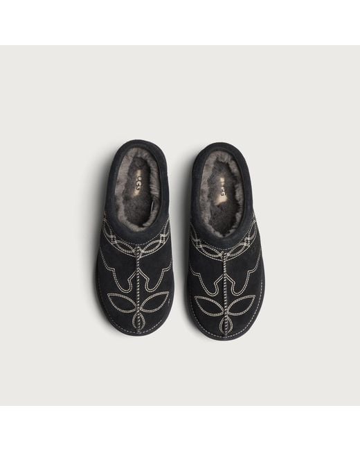 Ugg Black Tasman Western Slipper