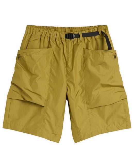 Goldwin Green Ripstop Shorts for men