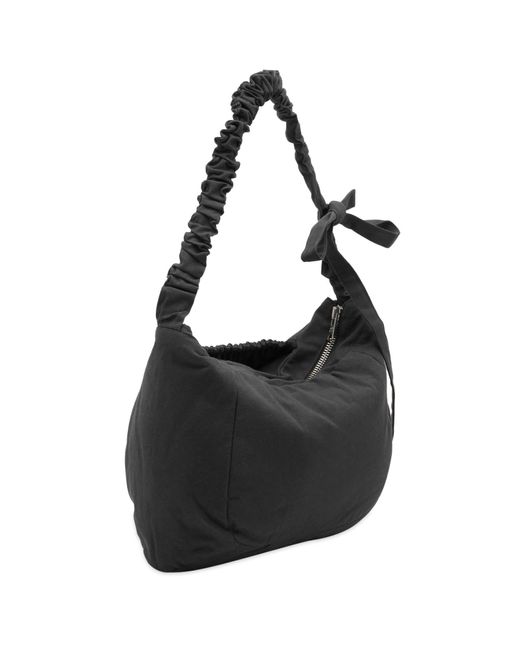 STORY mfg. Black Medium Crossbody Drawstring Port-All Bag for men