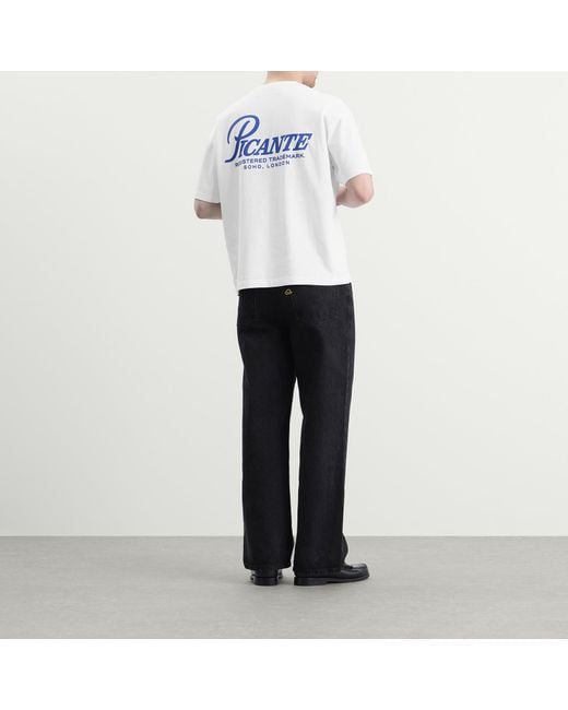 Picante White Record T-Shirt for men