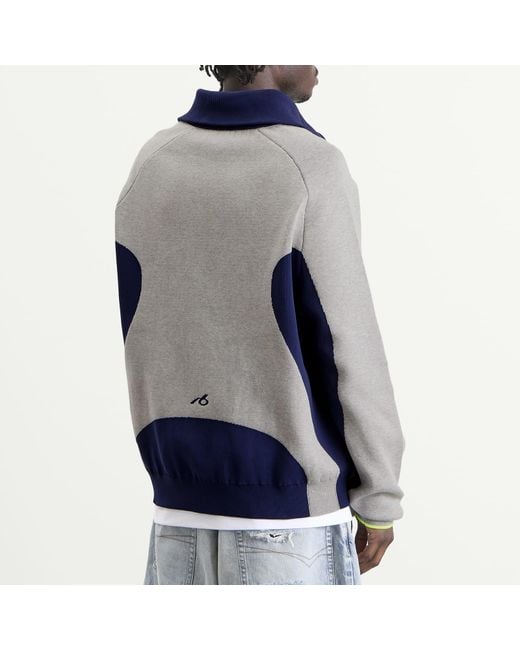 Balenciaga Blue Zip-Up Sport Jacket for men