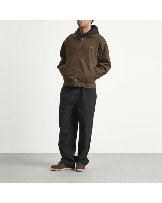 No Problemo Brown Striped Nayoko Jacket for men