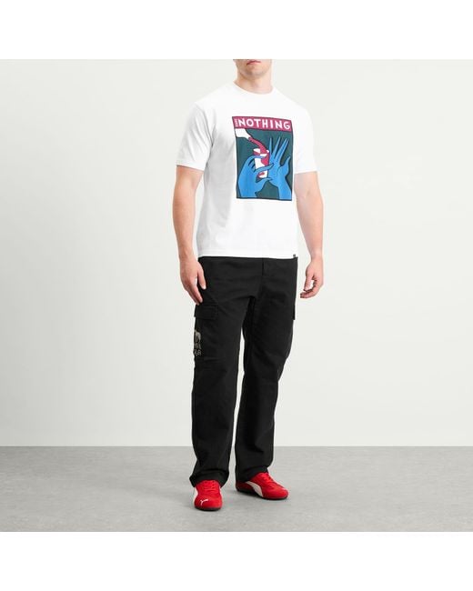 by Parra Black Pants Again Cargo Pants for men