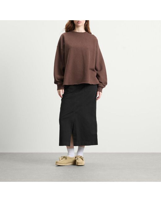 Gramicci Black Long Baker Midi Skirt