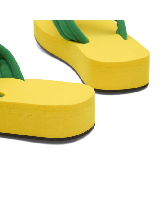 Coperni Green Foam Flip Flops