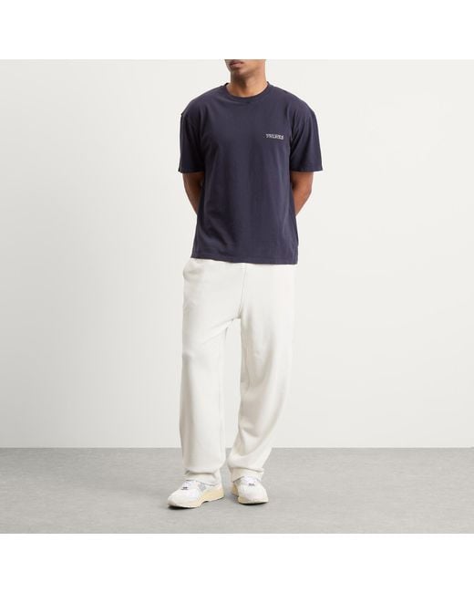 Palmes Blue Logo T-Shirt for men