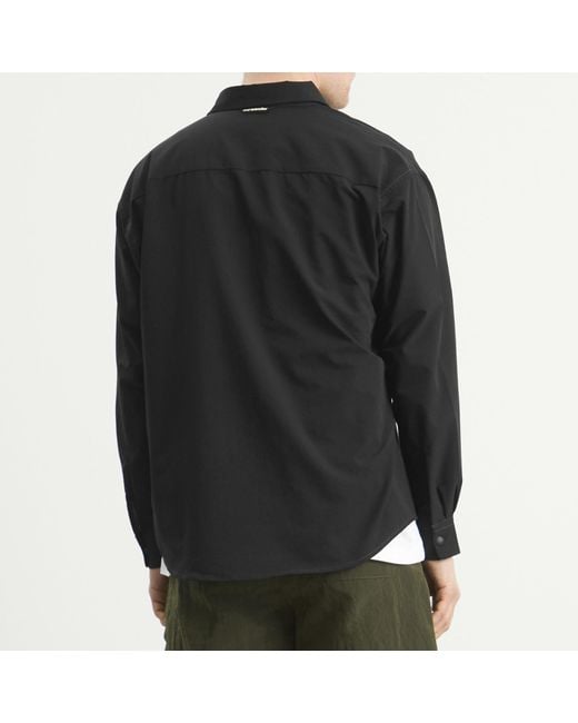 And Wander Black Dry Breathable Shirt for men