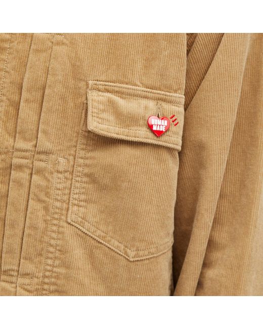 Human Made Natural Dachs Corduroy Work Jacket for men