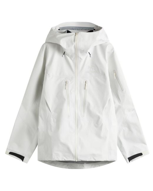 Arc'teryx White Alpha Sv Jacket for men