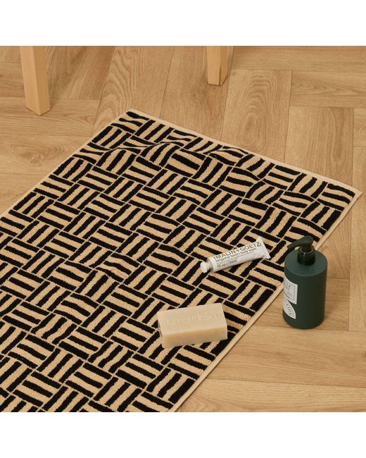 BAINA Black Saroma Bath Mat