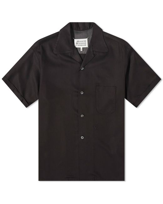 Maison Margiela Black Twill Vacation Shirt for men