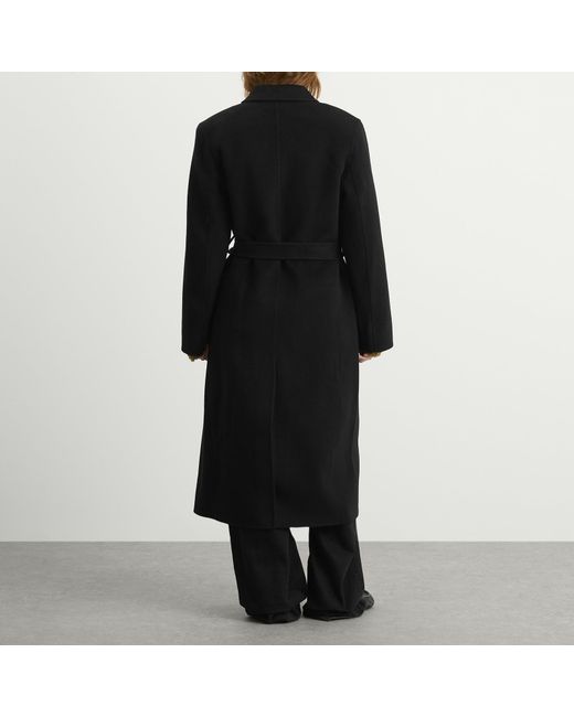 Acne Black Double Breasted Coat