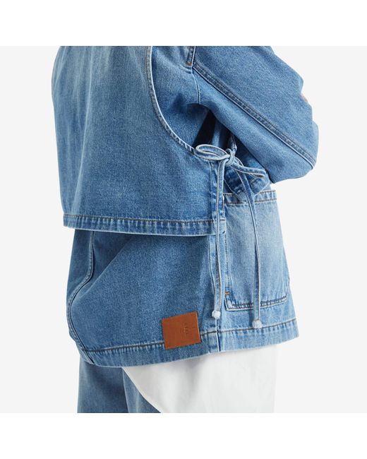Stel Blue Layered Cotton Denim Jacket