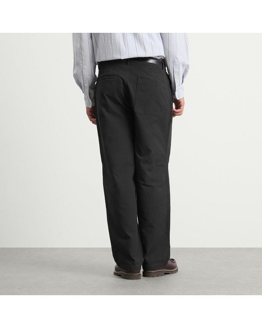 Folk Gray Wide Fit Trousers for men