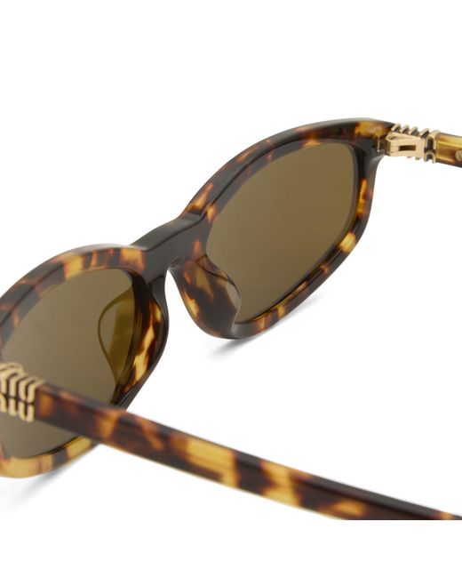 Miu Miu Brown A06S Sunglasses