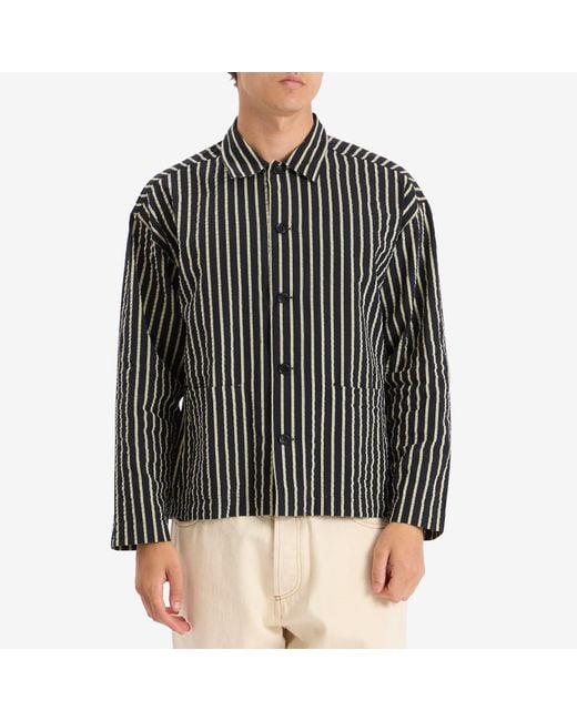 YMC Black Pj Stripe Jacket for men