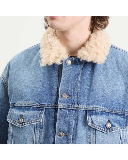 Acne Blue Vintage Padded Robert Denim Jacket for men