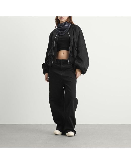 Rick Owens Black Printed Astro Scarf