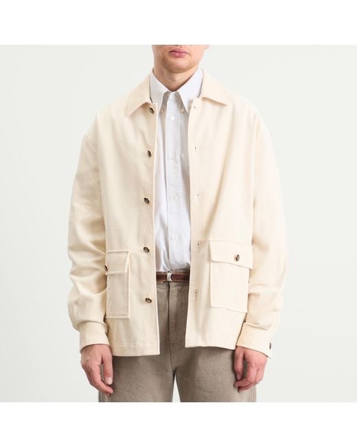 Drole de Monsieur Natural Drole De Monsieur Corduroy Overshirt for men
