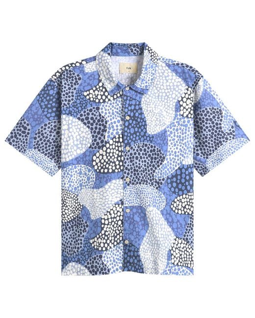 Folk Blue Gabe Shirt for men