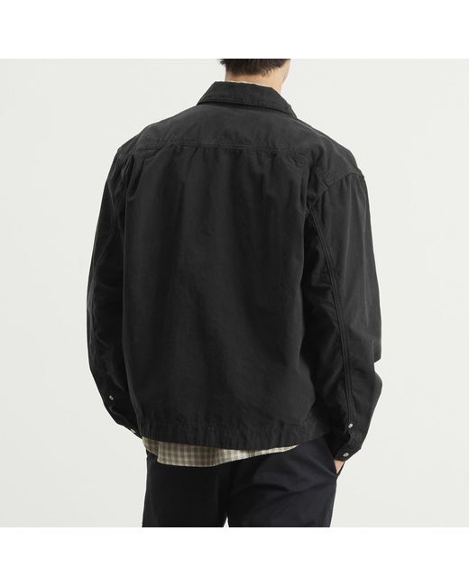 Norse Projects Black Raabjerg Canvas Jacket for men