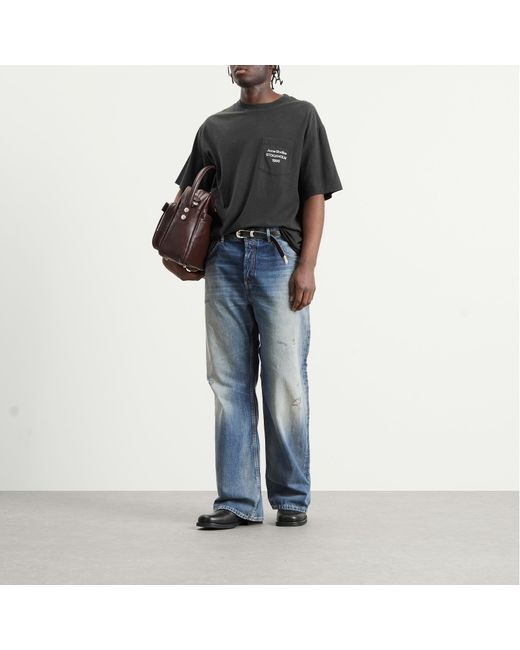 Acne Black Small 1996 Short Sleeve T-Shirt for men