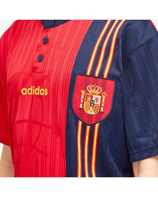 Adidas Red Spain Home Jersey 96 for men