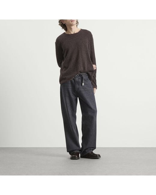 Our Legacy Brown Rigid Alpaca Jumper for men