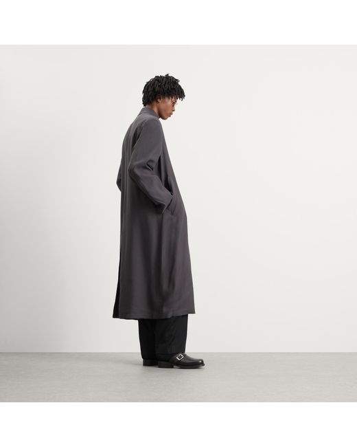 Our Legacy Black Viscose Cloak Carcoat for men