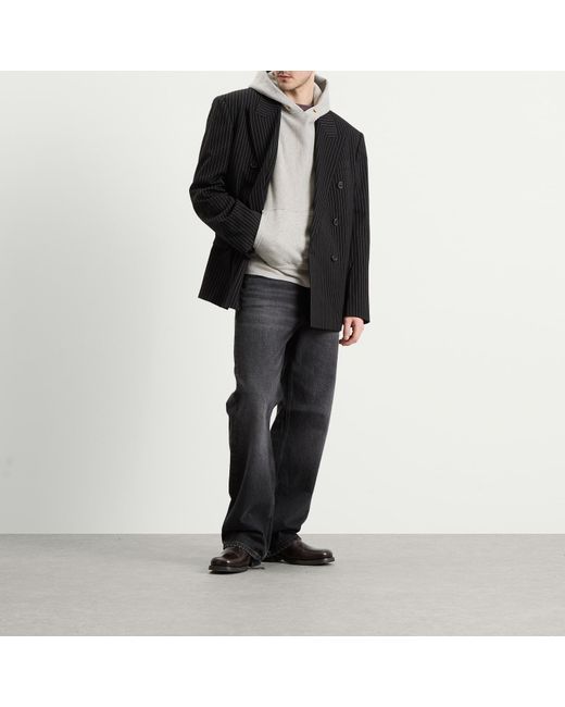 Acne Black Pinstripe Blazer for men