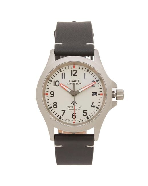 Timex Metallic Expedition Titanium Qa 38Mm Watch