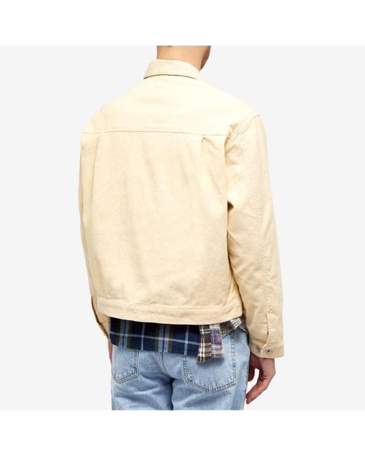 Uniform Bridge Natural Type-2 Corduroy Trucker Jacket for men