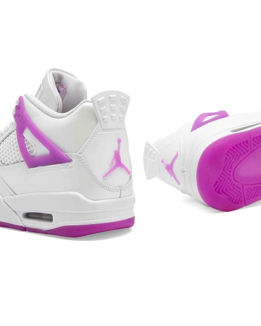 Nike Purple 4 Retro Edge Gs Sneakers