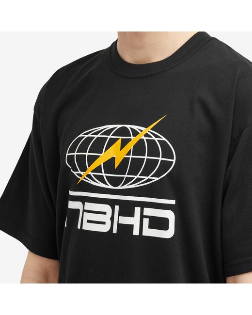 Neighborhood Black 10 Printed T-Shirt for men